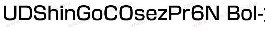 UDShinGoCOsezPr6N Bol字体转换